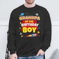 Its My Grandpa Birthday Boy Space Astronaut Family Matching Sweatshirt Gifts for Old Men