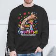 Its Ok To Be Different Autism Awareness Giraffe Sweatshirt Gifts for Old Men