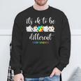 It's Ok To Be Different Cat Autism Awareness Sweatshirt Gifts for Old Men