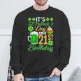 It's St Patrick's Day & My 21St Birthday Glass Of Beer Men Sweatshirt Gifts for Old Men