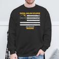 Jackman Maine Solar Eclipse 2024 Us Flag Sweatshirt Gifts for Old Men