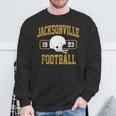Jacksonville Football Athletic Vintage Sports Team Fan Sweatshirt Gifts for Old Men