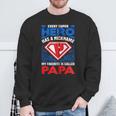 Jeder Superheld Hat Einen Spitznamen Mein Favorit Ist Papa Kapuzenjacke Sweatshirt Geschenke für alte Männer