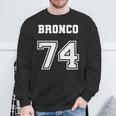 Jersey Style Bronco 74 1974 Old School Suv 4X4 Offroad Truck Sweatshirt Gifts for Old Men