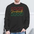 Junenth 2024 Celebrate Black Freedom 1865 History Month Sweatshirt Gifts for Old Men