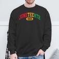 Junenth 2024 Celebrate Black Freedom 1865 History Month Sweatshirt Gifts for Old Men