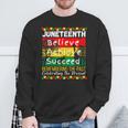 Junenth Is My Independence Day Black Pride Melanin Sweatshirt Gifts for Old Men