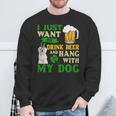 I Just Want To Drink Beer And Hang With My Maltese Sweatshirt Gifts for Old Men