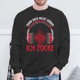 Kann Dich Nicht Hören Ich Zocke I Pc Gamer Headset Half Sleeve Sweatshirt Geschenke für alte Männer