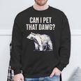 Kann Ich Den Kumpel Streicheln Bear Meme Südländischer Akzent Sweatshirt Geschenke für alte Männer