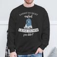 Kannst Du Nicht Einfach Quiet Dumm Sein Bitte Kaffee Taube Sweatshirt Geschenke für alte Männer