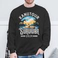 Kanufahrer Kanu Kanutour Survivor 2024 Sweatshirt Geschenke für alte Männer