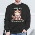 Katze Kein Morgenmensch Sweatshirt Geschenke für alte Männer