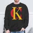 Kc Kansas City Red Yellow & Black Kc Classic Kc Initials Sweatshirt Gifts for Old Men