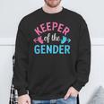 Keeper Of The Gender Cute Reveal Baby Announcement Party Sweatshirt Gifts for Old Men