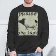 Keto Diet Praise The Lard Pork Bacon Sweatshirt Gifts for Old Men