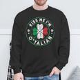 Kiss Me I'm O'talian Italian St Patrick's Day Sweatshirt Gifts for Old Men