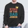 König Desaters Witze Papa Wortspiele Krone Happy Sweatshirt Geschenke für alte Männer