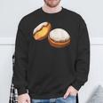 Krapfen Faschingskrapfen Berlin Pancakes Sweatshirt Geschenke für alte Männer