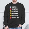 Kurwa Mac Polish Slang For Poland Sweatshirt Geschenke für alte Männer