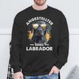 Labrador Employee Slogan Dog Sweatshirt Geschenke für alte Männer