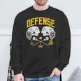 Lacrosse Defense I Hit Take You Drop Lax Player Boys Sweatshirt Gifts for Old Men