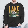 Lake Life Angeln Bootfahren Segeln Lustig Outdoor Sweatshirt Geschenke für alte Männer