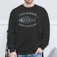 Lake Norman Lkn North Carolina Fishbone Distressed Cool Sweatshirt Gifts for Old Men