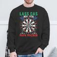 Lass Das Mal Den Papa Machen Darts Player Sweatshirt Geschenke für alte Männer