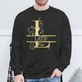 Latif Sweatshirt mit Goldenem Ornament-Design, Personalisiert Geschenke für alte Männer