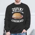 Leberkas Liver Cheese Melt Meat Cheese Meat Sausage Sweatshirt Geschenke für alte Männer