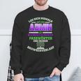 Leg Dich Niemals Mit Dem Admin An Systemadmin & Informatiker Sweatshirt Geschenke für alte Männer