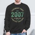 Legend Since 2007 17Th Birthday Retro 17 Years Old Boy Sweatshirt Gifts for Old Men