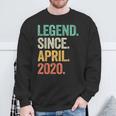 Legend Since April 2020 4Th Birthday Boy 4 Years Old Sweatshirt Gifts for Old Men