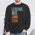 Legende Seit Juni 2006 18 Jahre Sweatshirt Geschenke für alte Männer