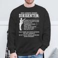 Leiden Eines Conductor Musician Choir Concert Orchestra Sweatshirt Geschenke für alte Männer