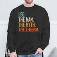 Leo The Man The Myth The Legend First Name Leo Sweatshirt Gifts for Old Men