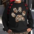 Leopard Cheetah Paw Print Sweatshirt Gifts for Old Men