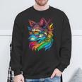 Lesbian Lgbt Gay Pride Wolf Sweatshirt Gifts for Old Men