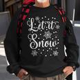 Let It Snow Christmas Pajamas Sweatshirt Gifts for Old Men