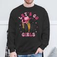 Let's Go Girls Western Black Cowgirl Bachelorette Party Sweatshirt Gifts for Old Men