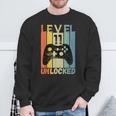 Level 11 Unlocked Birthday Gamer Boys Video Game Sweatshirt Gifts for Old Men
