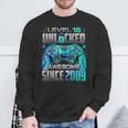 Level 15 Unlocked Awesome Since 2009 15Th Birthday Gaming Sweatshirt Gifts for Old Men