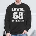 Level 68 Unlocked 68 Aniversario De Boda 68 Años Camisa de entrenamiento Regalos para ancianos