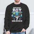 Level 7 Unlocked Video Game 7Th Birthday Gamer Boys Sweatshirt Gifts for Old Men