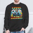 Level Au-Some Unlocked Video Game Controller Autism Sweatshirt Gifts for Old Men