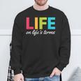 Life On Life's Terms Alcoholic Clean And Sober Sweatshirt Gifts for Old Men