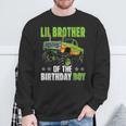 Lil Brother Of Birthday Boy Monster Truck Family Matching Sweatshirt Gifts for Old Men