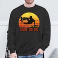 Live To Ride Skate Or Die Skater Skateboard T- Sweatshirt Gifts for Old Men