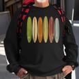 Longboard Surfboards Vintage Retro Style Surfing Sweatshirt Gifts for Old Men